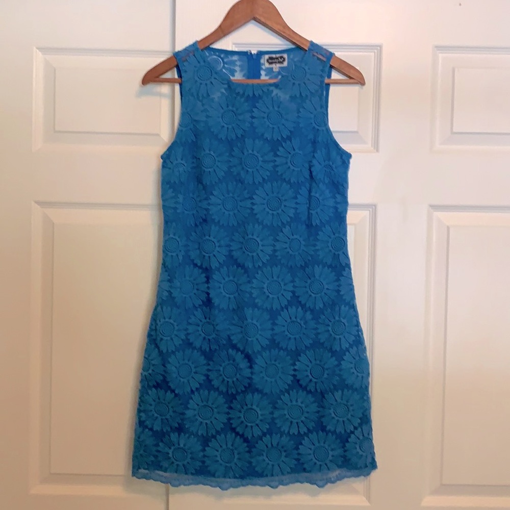 Mud Pie brand daisy flower overlay dress.